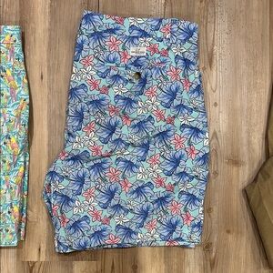 Floral Blue and Pink Shorts